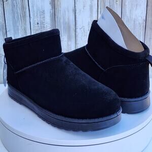 White Mountain Women's Inspo Booties - Size 8 - Black Suede